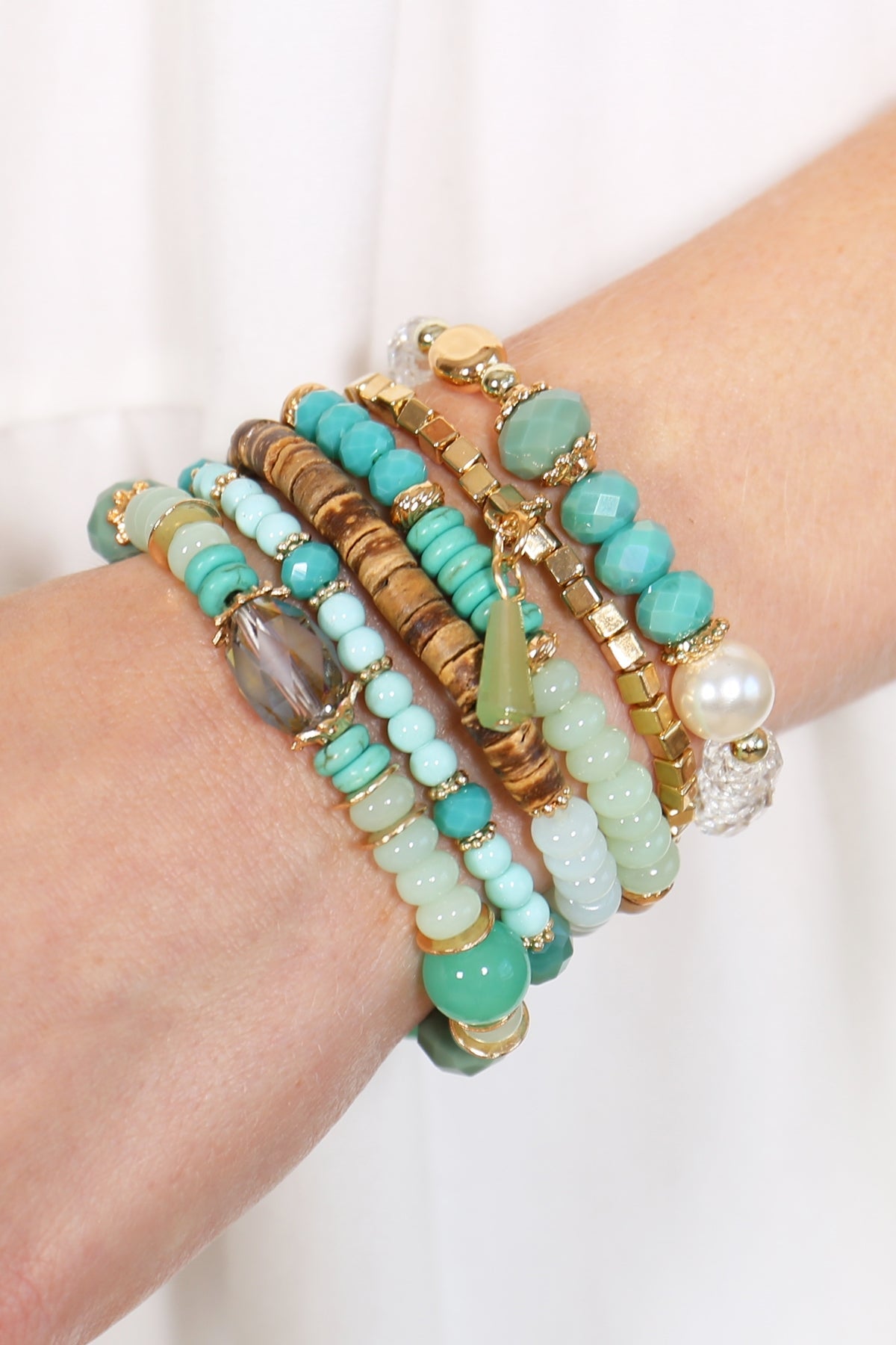 Stone Beads Stackable Bracelet